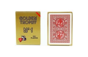 MODIANO 100% PLASTIC PLAYING CARDS RED